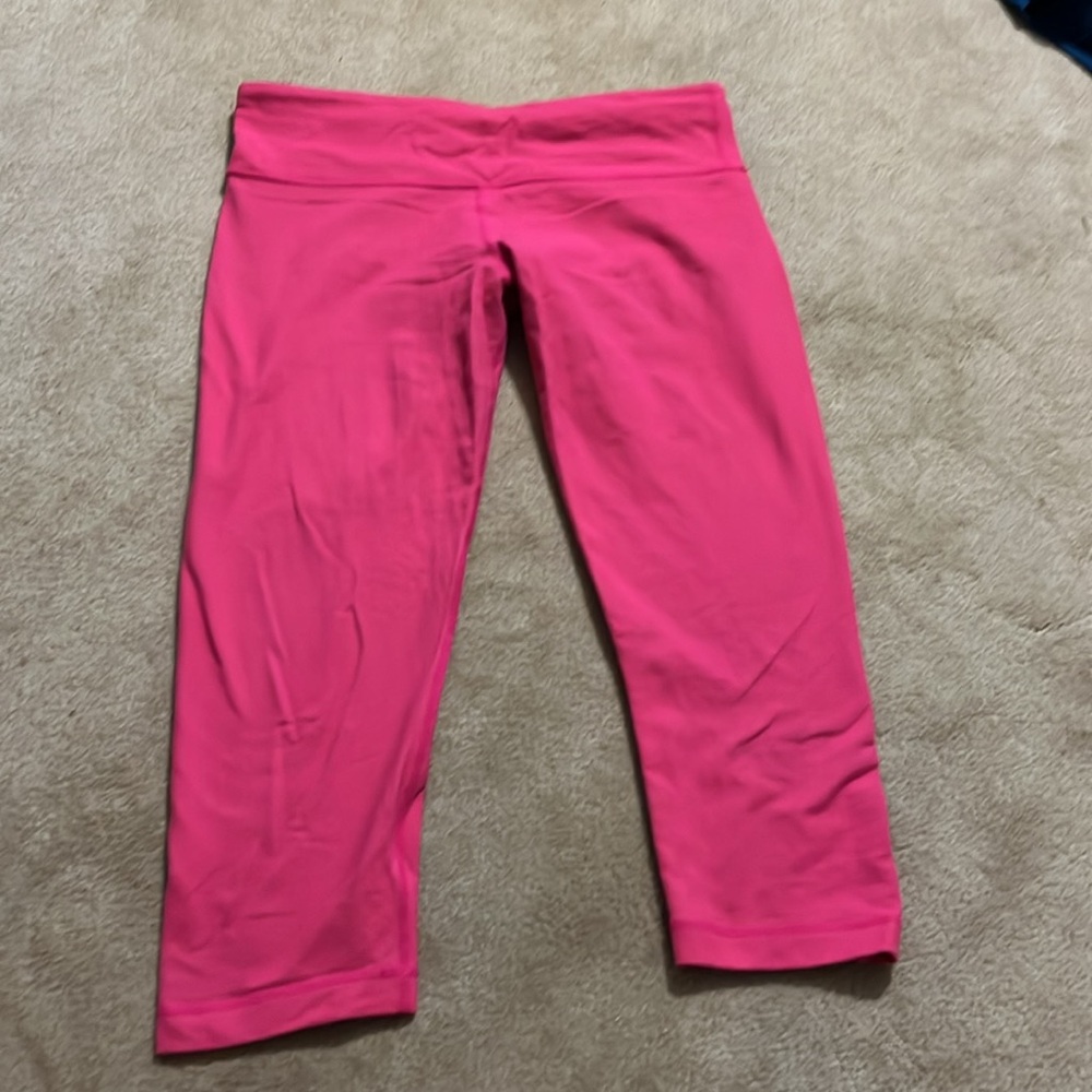 Pink Lululemon Leggings - Size 8